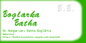 boglarka batha business card